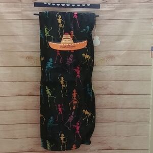 HALLOWEEN Plush throw blanket dia de los muertos 50"X60"
